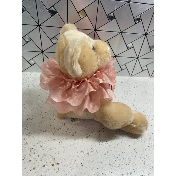 VTG Dan Dee Teddy Bear Plush Holding Pink Heart Picture Frame 8in - Picture 4 of 11